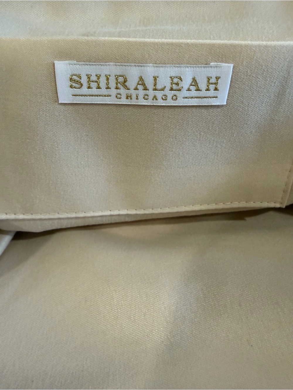 Shiraleah Chicago Cream Knit Clutch with Wooden Frame - Picture 6 of 9